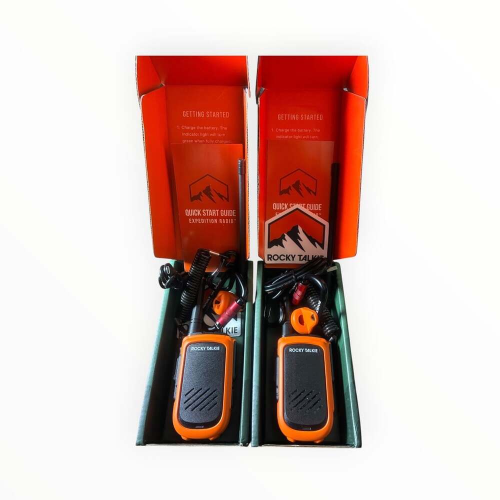 Rocky Talkie Expedition Radio GMRS Radio 2 Pack Orange